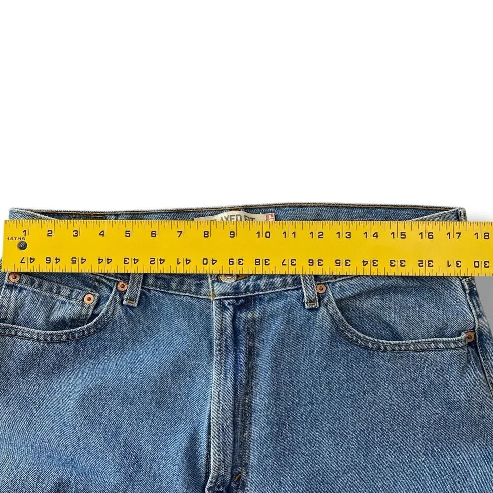 Levis 550 Jeans Straight Leg Relaxed Fit Mens 36x30 Denim Classic Workwear Y2K